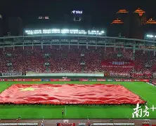 关于观众席上国旗飘扬，球迷热情洋溢的信息