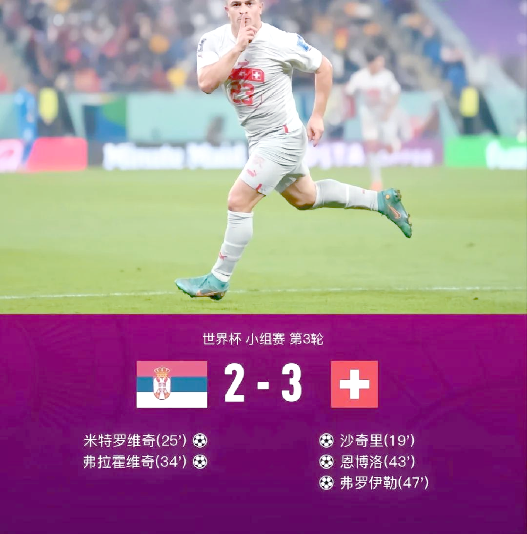 关于瑞士险胜瑞典，小组第三竞争激烈的信息